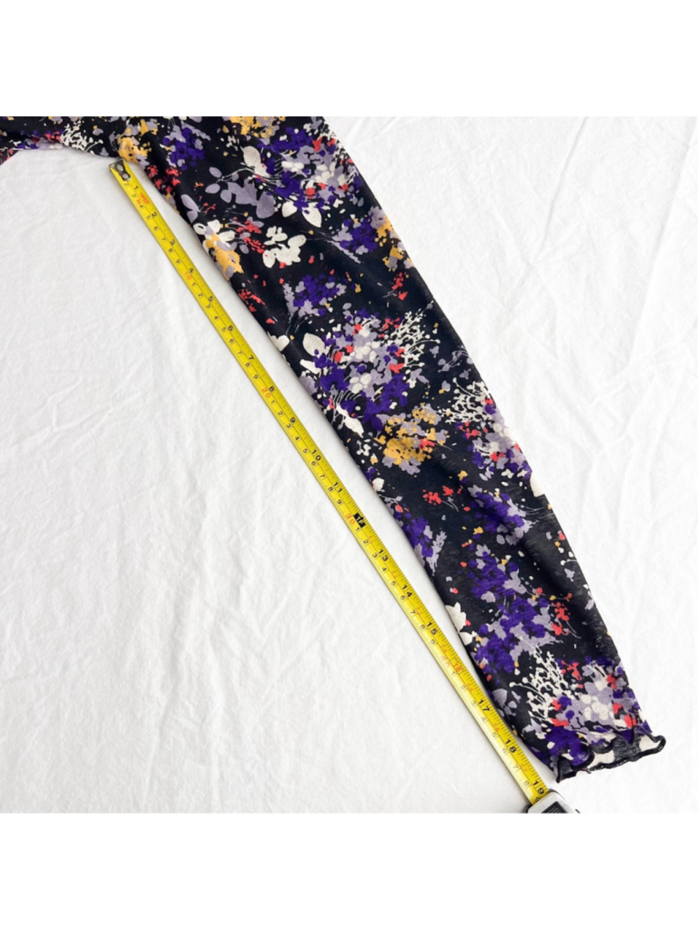 Daily Practice Anthropologie Sheer Mesh Floral Mock Neck Long Sleeve Top S Fairy - Picture 10 of 10